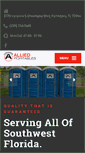 Mobile Screenshot of alliedportables.com